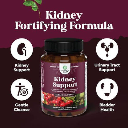 Kidney Support Cranberry Supplement for Women and Men - High Strength Kidney Natures CraftUS supplements