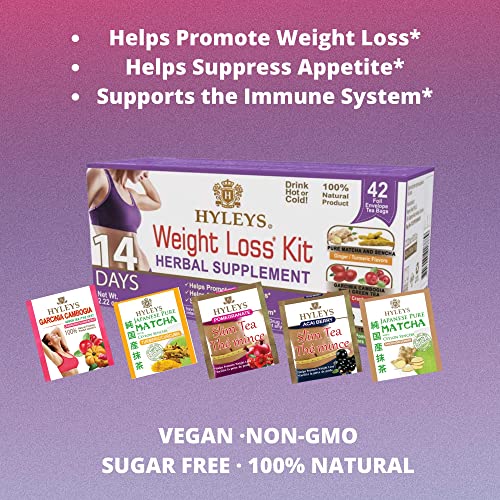 Hyleys 14 Day Weight Loss Tea - 42 Tea Bags (1 Pack), Detox Tea for Cleanse HYLEYSUS supplements