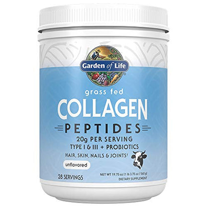 Garden of Life Grass Fed Collagen Peptides Powder – Unflavored Collagen Powder Garden of LifeUS supplements