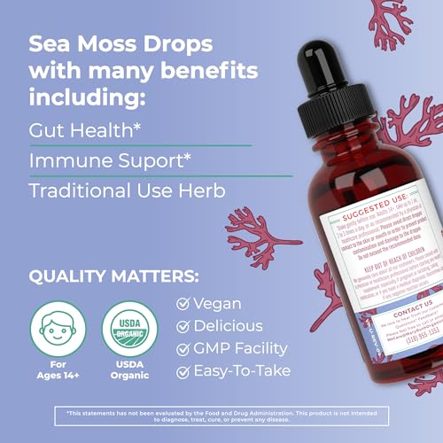 MaryRuth's Irish Sea Moss Liquid Drops | Sugar Free | SeaMoss for Gut Health and Immune MaryRuth OrganicsAu supplements
