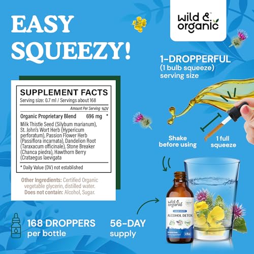 Wild & Organic Alcohol Detox Supplement - Liver Cleance & Repair Formula - Anti Alcohol Wild & OrganicAu supplements