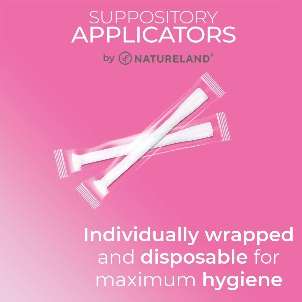 Natureland [40 Count Boric Acid Suppositories 600mg w/ [20 Pack] Vaginal Applicator - Feminine Care NaturelandAu supplements