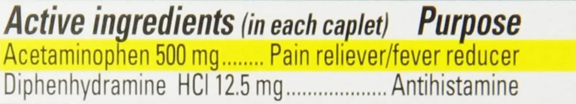 Percogesic Extra Strength Acetaminophen & Diphenhydramine Pain Relief, Fast-Acting Aspirin-Free Fever Reducer & Antihistamine, 60 Count PercogesicAu supplements