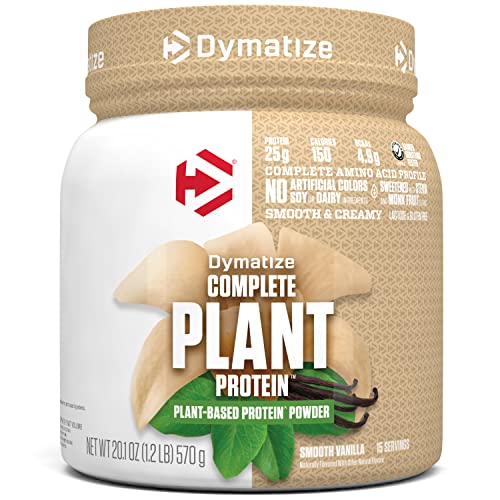 Dymatize Vegan Plant Protein, Smooth Vanilla, 25g Protein, 4.8g BCAAs, Complete DymatizeUS supplements