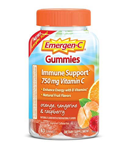 Emergen-C 750mg Vitamin C Gummies for Adults, Immune Support Gummies Emergen-CUS supplements