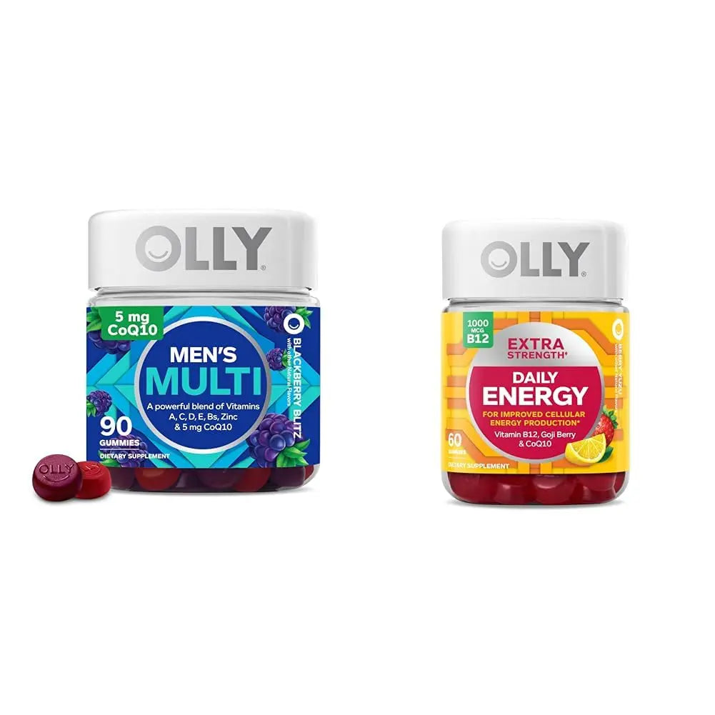 OLLY Men's Multivitamin Gummy, Overall Health and Immune Support, Vitamins A, C, D, E, B, Lycopene & Extra Strength Daily Energy Gummy OLLYAu supplements