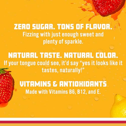 Sparkling Ice, Strawberry Lemonade Sparkling Water, Zero Sugar Flavored Water Sparkling ICEUS supplements