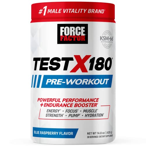 FORCE FACTOR Test X180 Pre-Workout Powder & Energy Supplement, Boost Focus Force FactorAu supplements