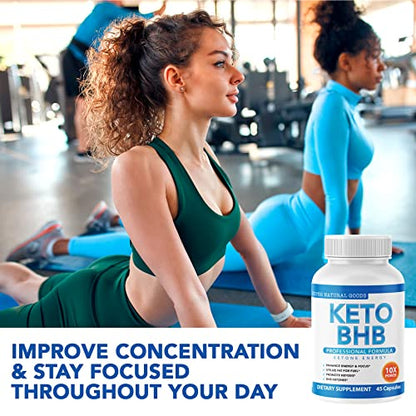 Keto BHB with Apple Cider Vinegar - Reach Ketosis Faster, Boost Energy, Suppress Craving Super Natural GoodsUS supplements
