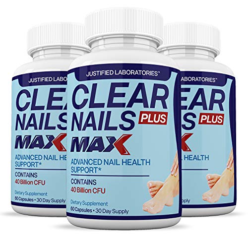 Justified Laboratories (3 Pack) Clear Nails Plus Max Pills 40 Billion CFU Probiotic 60 Caps Justified LaboratoriesUS supplements