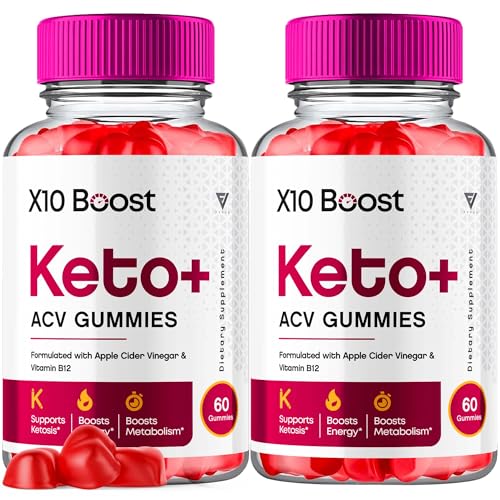 (2 Pack) X10 Boost Keto ACV Gummies, X10 Keto Boost Gummies Advanced Weight Loss FyvusUS supplements