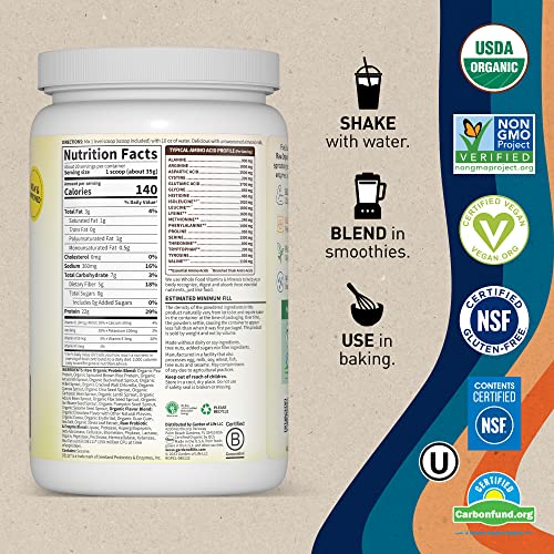 Garden of Life Vegan Protein Powder - 22g Raw Plant Protein, BCAAs, Probiotics Garden of LifeUS supplements