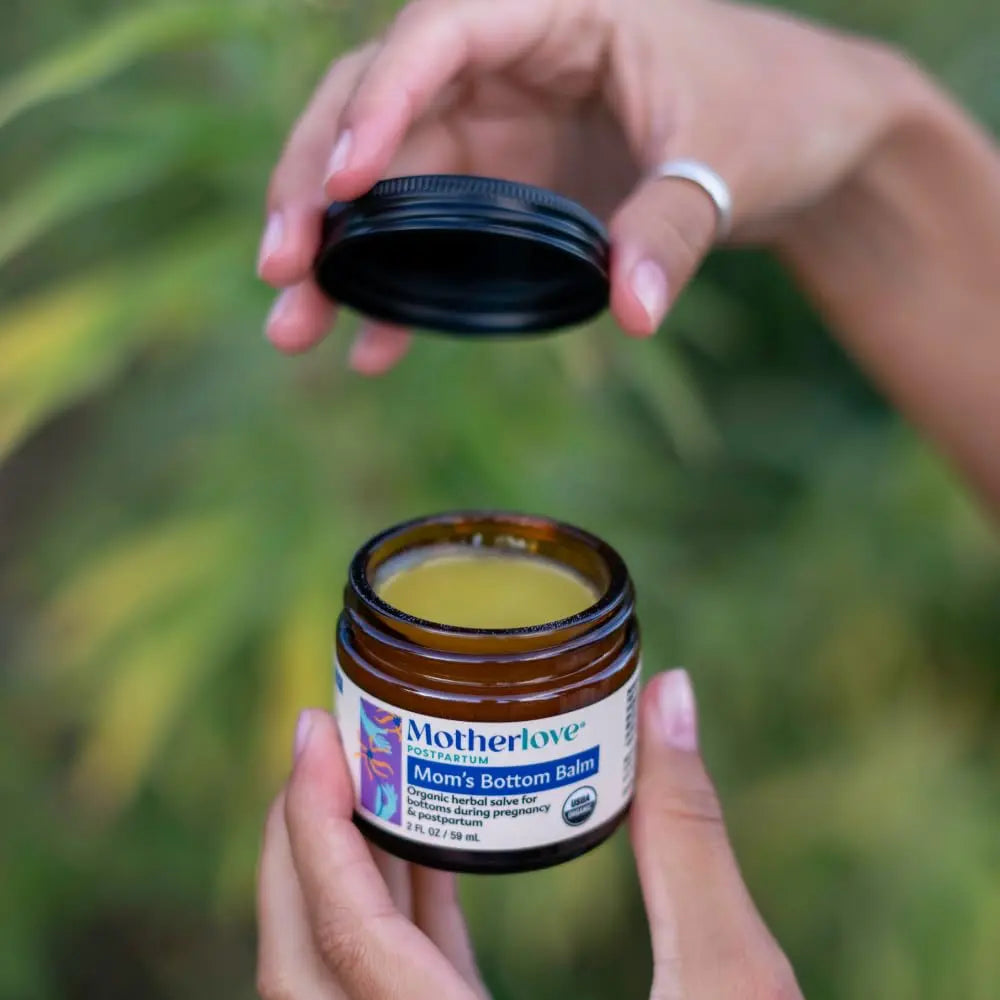 Motherlove Mom's Bottom Balm (1 oz) Organic Herbal Salve w/Witch Hazel for Bottoms During Pregnancy & Postpartum —Non-GMO Ointment MotherloveAu supplements