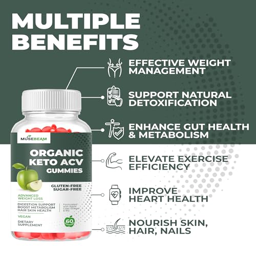 Keto ACV Gummy for Advanced Weight Loss - Gluten Sugar Free Rapid Belly Fat Burner MuseBeamUS supplements