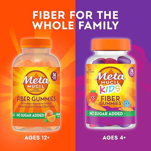 Metamucil Fiber Supplement Gummies, Sugar Free Orange Flavor, 5g Prebiotic Plant Based MetamucilUS supplements