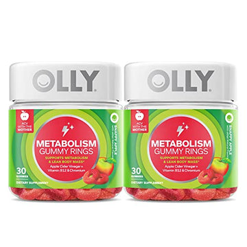 OLLY Metabolism Gummy Rings, Apple Cider Vinegar, Vitamin B12, Chromium, Energy and Digestive Health OLLYUS supplements
