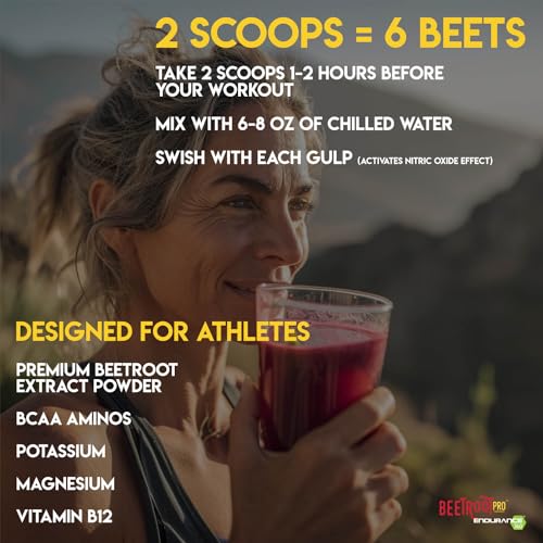 Beetroot Pro Pre-Workout Powder - 10oz, 28 Servings, Dark Cherry Flavor - Boosts Energy Beetroot ProAu supplements