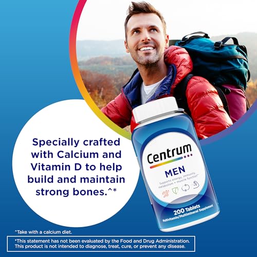 Centrum Multivitamin for Men, Multivitamin/Multimineral Supplement with Vitamin D3, B Vitamins and Antioxidants CentrumAu supplements