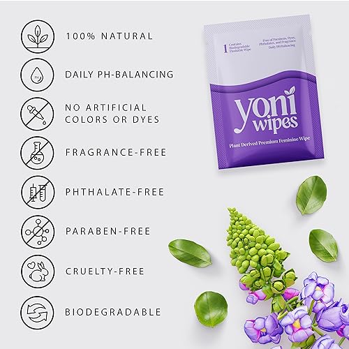 Yoni Wipes - 30 Count Biodegradable & Flushable Feminine Wipes, pH-Balanced, Aloe Vera & Vitamin E Yoni WipesAu supplements