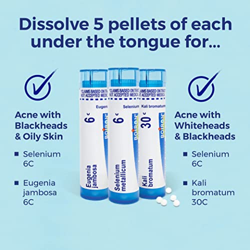 Boiron Acne Relief Kit for Blackheads, Oily Skins, Whiteheads on The Face and Body - 3 Count (240 Pellets) BoironAu supplements