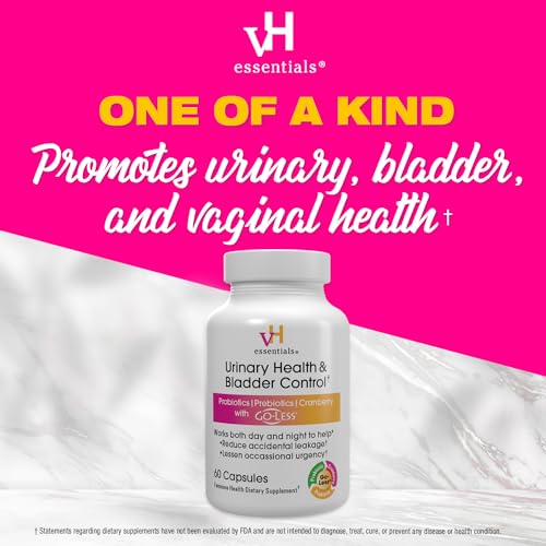 vH essentials Urinary Health & Bladder Control, Cranberry Extract, Prebiotics and Probiotics vH essentialsAu supplements