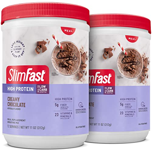 SlimFast High Protein Meal Replacement Shake Powder, 12 Servings (Pack of 2) , Advanced SlimFastUS supplements