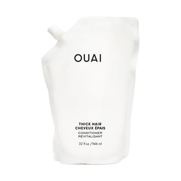 OUAI Thick Hair Conditioner Refill - Moisturizing Conditioner for Dry, Frizzy Hair - Keratin, Marshmallow Root, Shea Butter and Avocado Oil - Paraben, Phthalate & Sulfate Free (32 Oz) OUAIAu supplements