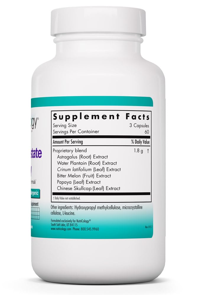 NutriCology Healthy Prostate & Ovary - Herbal Blend with Crinum Latifolium - Hormone Support for Men & Women - Vegetarian Capsules - Hypoallergenic Formula - 60 Servings - 180 Count Allergy Research GroupAu supplements