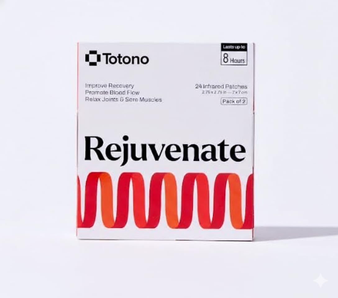 Totono Infrared Therapy Patches – 24 Far‑Infrared Bioceramic Patches (24 Pack) – Drug-Free, Portable, Essential Oil‑Infused for Muscles & Joints TotonoAu supplements