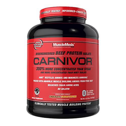 MuscleMeds Carnivor Beef Protein Isolate Powder, Chocolate Peanut Butter, 4.14 Pound MuscleMedsUS supplements