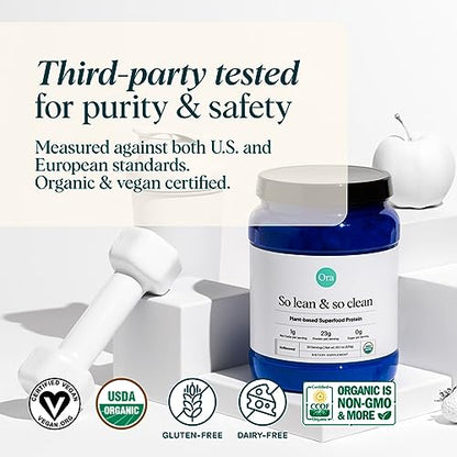 Ora Organic Vegan Protein Powder - 23g Plant Based Protein Powder for Women and Men Ora OrganicUS supplements
