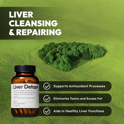 BigVita Liver Detox Vegan Gluten Free Liver Health Supplement Cleanse Detox & Repair BigVitaUS supplements