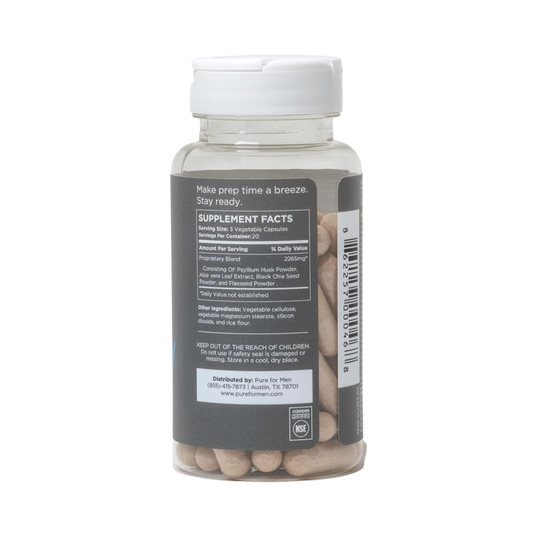 Pure for Men Original Cleanliness Stay Ready Fiber Supplement | Helps Promote Pure for MenAu supplements
