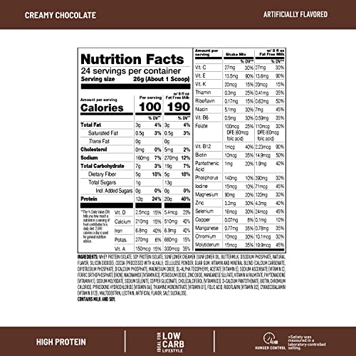 SlimFast High Protein Meal Replacement Shake Powder, 12 Servings (Pack of 2) , Advanced SlimFastUS supplements