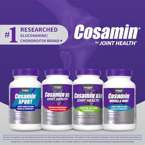 Cosamin Nutramax Muscle & Joint, Works to Decrease Cartilage Breakdown, Joint Health Supplement, Adult Men and Women Joint Health, 74 Capsules CosaminAu supplements