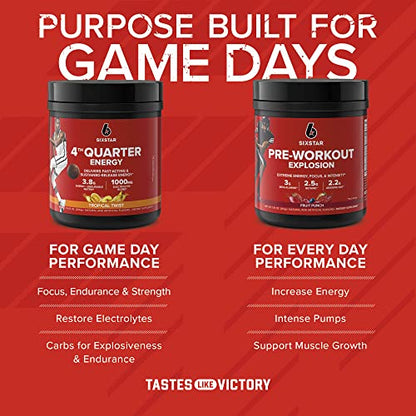 Six Star 4th Quarter Energy Preworkout for Men & Women with Caffeine, Betaine, Taurine Six StarUS supplements