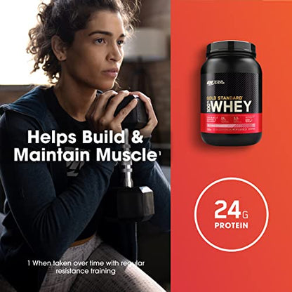 Optimum Nutrition Gold Standard 100% Whey Protein Powder, Delicious Strawberry Optimum NutritionUS supplements