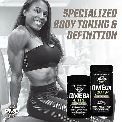 PMD Sports Omega Cuts Elite Fat Loss-Muscle Defining Formula - Omega Fatty Acids PMDAu supplements