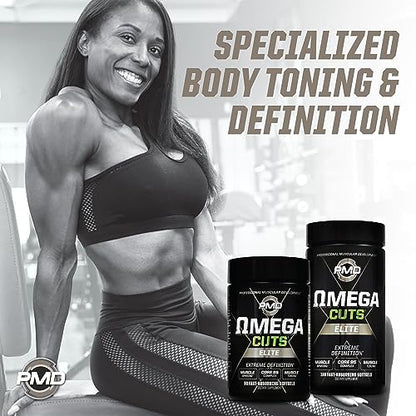 PMD Sports Omega Cuts Elite Fat Loss-Muscle Defining Formula - Omega Fatty Acids PMDUS supplements