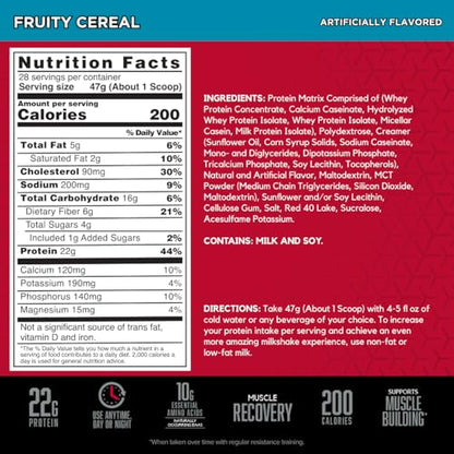 BSN SYNTHA-6 Whey Protein Powder with Micellar Casein, Milk Isolate, Fruity Cereal BSNUS supplements