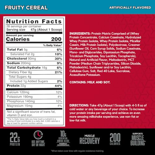 BSN SYNTHA-6 Whey Protein Powder with Micellar Casein, Milk Isolate, Fruity Cereal BSNUS supplements