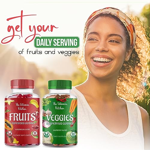 The Vitamin Kitchen Fruit and Veggies Gummies-120 Chews 60 Super Fruits The Vitamin KitchenAu supplements