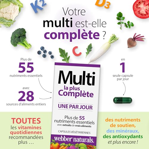 Webber Naturals Men's Most Complete Multi, 90 Vegetarian Capsules Webber NaturalsAu supplements