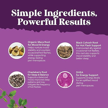 Complete Perimenopause Supplement for Women - Multibenefit Menopause Relief Natures CraftUS supplements