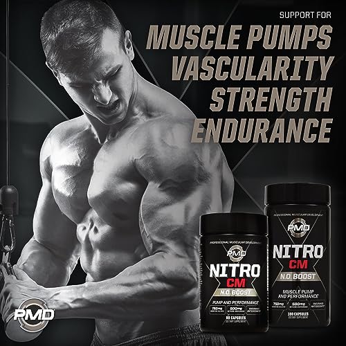 PMD Sports Nitro cm - Nitric Oxide with Agmatine Pre Workout Supplement - Muscle PMDAu supplements
