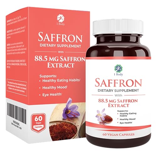 1 Body Saffron Extract 8825 – Antioxidant & Mood Support Saffron Supplement 1 BodyUS supplements