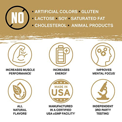 Ambrosia Kinetic Organic Preworkout, Mushroom Enhanced Natural Pre Workout Supplement AmbrosiaUS supplements