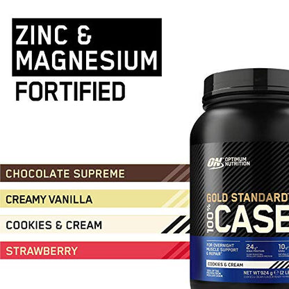 Optimum Nutrition Gold Standard 100% Casein Slow Digesting Protein Powder with Zinc Optimum NutritionUS supplements