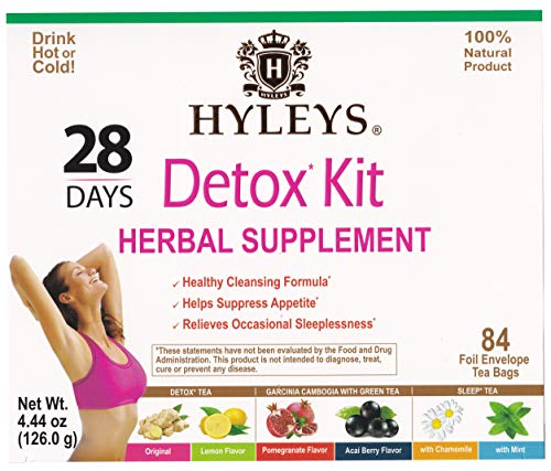 Hyleys Detox Tea for Cleanse - 28 Day Kit - 84 Tea Bags - Gift Gift For Mom For Mom HYLEYSUS supplements